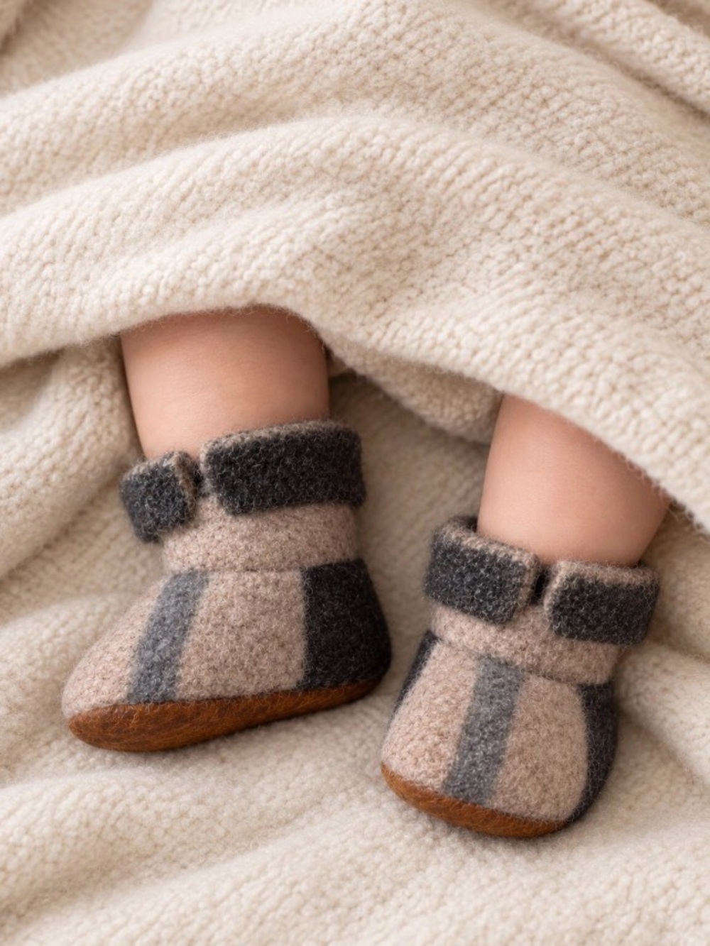 Lambs Wool Baby Booties